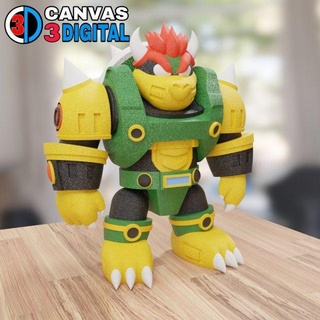 Bowser monstruos criaturas Mario Bros mario luigi Hulkbuster robot articulado nintendo impresión maravilla juguetes 3d print model - Mito3D