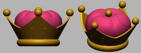 bowsette corona 3d stampa modello in 3dexport nintendo cosplay cosplaygirl 3d print model - Mito3D