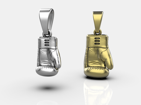 boxing gloves pendant 3d print model in pendants 3dexport gold glove boxer everlast protex box fight punch sport clothes martial jewelry ring 3d print model - Mito3D