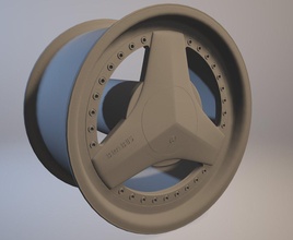 brabus monoblock ii 3d print model in automotive 3dexport wheel rim disc diy hobby rc mecedes mercedesbenz amg tuning 3d print model - Mito3D
