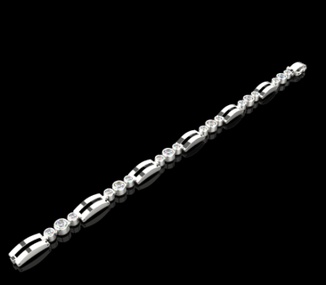 bracelet 765 004 bracelets jewelry 3d cad 3dmodel ring earring rhino matrix zbrush keyshot magics rend rendering modeling jewellery pendant 3d print model - Mito3D