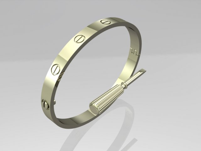 pulseira pulseiras amar luxo moda oval ouro joalheria 3D print model - Mito3D
