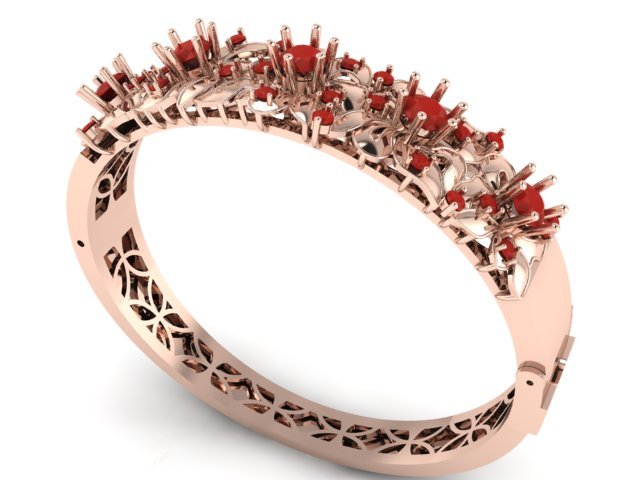 bracelet diamond jewelry 3D print model - Mito3D