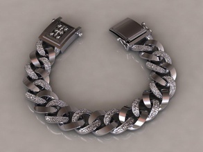 bracelets 01 de la chaîne bijoux 3ddesign 3dprint style 3dm obj stl 3d print model - Mito3D