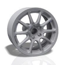 tresse de 10 rayons la jante - modèle d'impression 3d pour imprimer le roue voiture des pneus rallye course fente véhicule passe-temps bricolage l'automobile 3d print model - Mito3D
