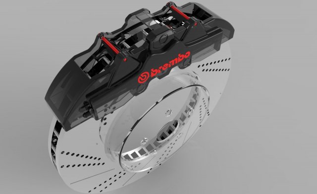 brake disc brembo 3d modello in parti of auto 3dexport 3D print model - Mito3D