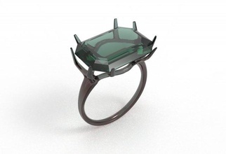 ast ring 3d modell schmuck 3dexport fingerring ornamente juwel natur organisch juhannprodukt 3d print model - Mito3D