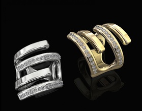 ramas de anillo 3d imprimible los anillos oro la plata el platino sterling gem las piedras preciosas brillante mujeres dedo diamant moda belleza con estilo gewel stl 3d print model - Mito3D