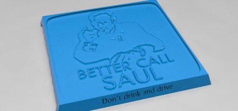 breaking bad saul goodman 3d print model in man 3dexport coaster breakingbad drama 3d print model - Mito3D