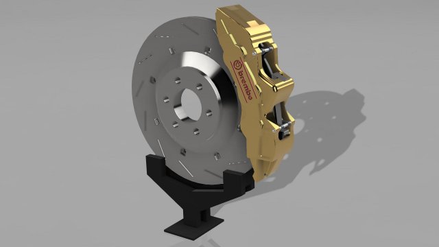 brembo frenos vehículo apoyo calibrar Arte 3D print model - Mito3D