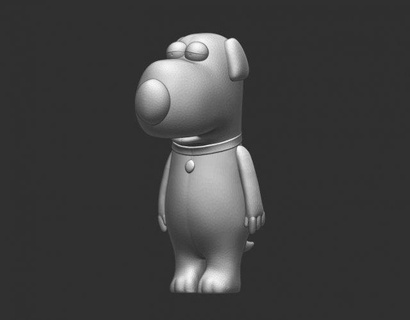 brian griffin family guy file stl free 3d print model toys printer 3dprint family-guy printer-3d model-printing model-3d file-stl file-obj printing-3d 3d print model - Mito3D