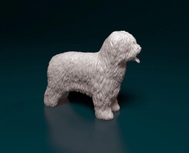 briard perro 3d impresión modelo in figuritas 3dexport animal listo imprimir stl obj raza 3d print model - Mito3D