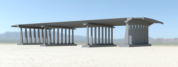 bridge concrete structures 3d print model - Mito3D