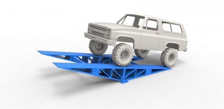 köprü döküm rc arabalar ölçek 1 to 10 3d yazdır model in otomotiv 3dexport rampa çerçeve eğim ölçekli araba kamyon oyuncak yazdırılabilir 3d print model - Mito3D