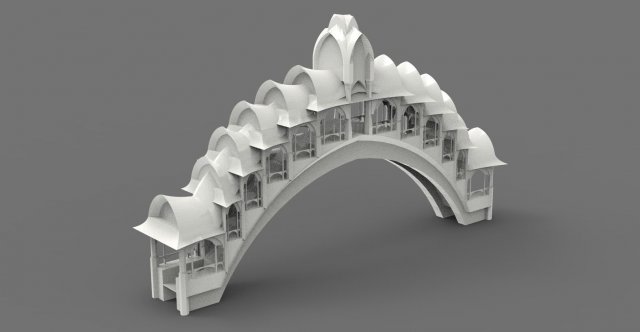 pont libre architecture miniature accessoires art Télécharger 3dexport stl 3d 3dprint imprimable 3dmodel 3D print model - Mito3D