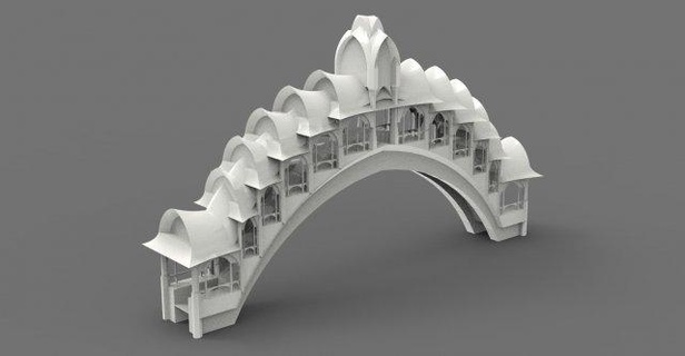 Brücke frei Architektur Miniatur Zubehör Kunst download 3dexport stl 3d 3dprint druckbar 3dmodel 3d print model - Mito3D
