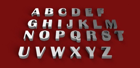 britannic bold font uppercase lowercase 3d letters stl file alphbet 3dletters 3dprint 3dmodel text fonts sign decoration gadget words toys symbol 3d print model - Mito3D