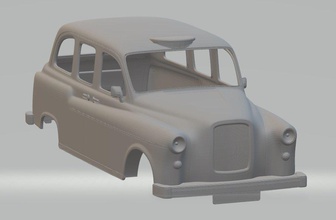 british viejo taxi imprimible cuerpo del coche de edad ranura scalextric tamiya rc radio control shell 3d print model - Mito3D
