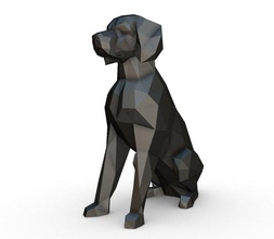 brittany spaniel epagneul breton 3d print model in animals 3dexport art gift lowpoly 3dprint animal decor interior miniatures sculpture statue toy dog mammal dogs figurines 3d print model - Mito3D
