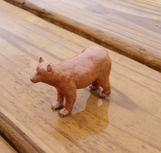 brown bear free grizzly animal figure miniature nature figurine wildlife cute toy 3d print model - Mito3D