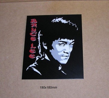 bruce lee karate martial arts teacher fighter signs logos poster sign label logo 3d printing game console xbox playstation nintendo video player joystick tools dance brucelee 3d print model - Mito3D