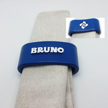 bruno 3d napkin ring personalized names customizable 3d print model - Mito3D