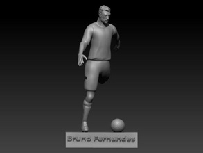Bruno Fernandes brunofernandes Fußball Fußballer Fußballspieler Manchester United England Portugal uddinese 3d print model - Mito3D