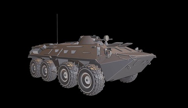 btr80 tanks Krieg thunder wow wows 3d Modelle die Modellierung drucken - Spielzeug panzer panzerkampfwagen 3d print model - Mito3D