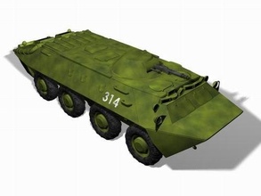 btr 70 Panzer Transporter btr70 Russisch Russland Waffen Militär alt Munition 3d print model - Mito3D