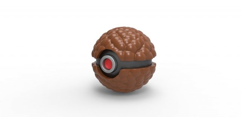 borbulhante chocolate esfera 3d impressão modelo in 3dexport bolha chocolate recipiente brinquedo imprimível 3d print model - Mito3D