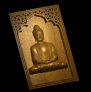 Buda decoración religión Arte antiguo casa 3d print model - Mito3D
