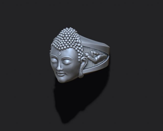 buddha head ring buddha b
