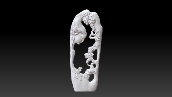 Buddha Statue Skulptur Reliefs Carving schmücken Buddhismus 3d print model - Mito3D