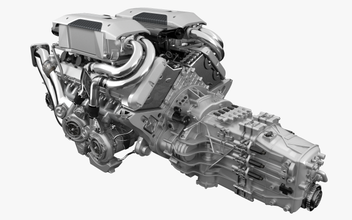 bugatti chiron motor 3d modell schwer ausrüstung 3dexport wagen fahrzeug turbo rennen veyron divo sport pferdestärken 3d print model - Mito3D