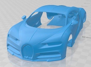 Bugatti Chiron Sport 2019 druckbar Körper Wagen Slot scalextric tamiya rc miniz Hobby Mikro 3d print model - Mito3D