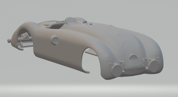 bugatti tipo 57g vehículo fundido presión tragamonedas ruedas calientes miniaturas espacio impresión impreso caliente 3d print model - Mito3D