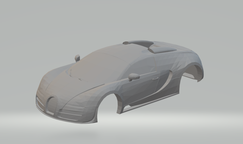 bugattiveyronvitesse auto supercar bugatti slotcar 3D print model - Mito3D