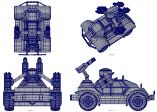 petit chariot militaire 3d modèle in bombardier 3dexport 3d print model - Mito3D