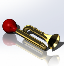 tromba corno percussione 3d print model - Mito3D