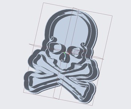 bugne Form skullhead Schimmel Schädel 3d print model - Mito3D
