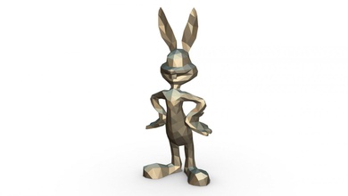 böcekler tavşan şekil 3d yazdır model in hayvanlar 3dexport sanat hediye düşük poli 3dprint hayvan dekor heykelcik iç tasarım minyatürler heykel oyuncak karikatür kağıt işi japon katlama sanatı 3d print model - Mito3D