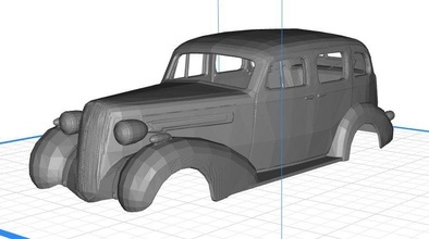 buick gasser 1936 printable body car 3d print model in automotive 3dexport shell rc slot american vintage muscle mafia tamiya scalextric automovile ninco fly crawler 3d print model - Mito3D