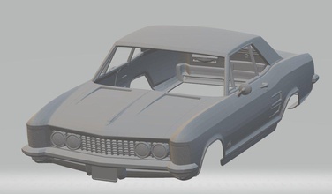 buick rivera 1963 imprimible cuerpo coche vehiculo 3d impresión modelo in automotor 3dexport espacio scalextric tamiya rc radio controlar cáscara músculo 3d print model - Mito3D