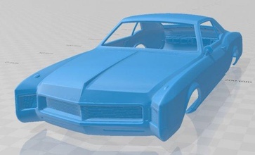 buick riviera 1966 printable body car slot scalextric tamiya rc miniz hobby micro 3d print model - Mito3D