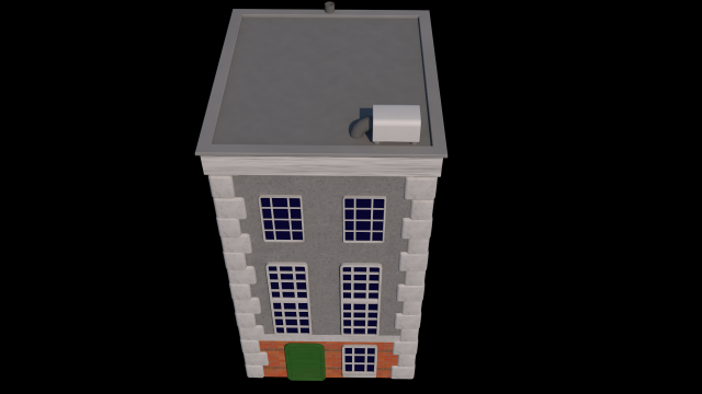 edificio 3d modelo in bombardeo 3dexport 3D print model - Mito3D