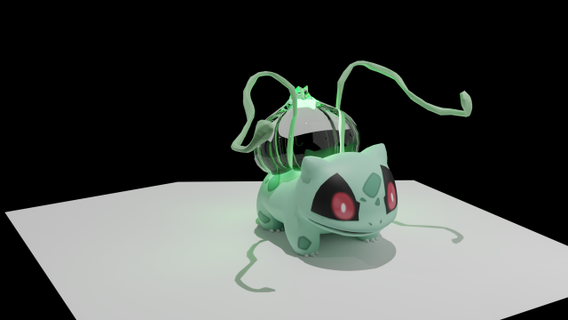bulbasauro Pokémon 3d impressão brinquedos 3dprint vaso flores brinquedo jogos 3dmodel 3d print model - Mito3D