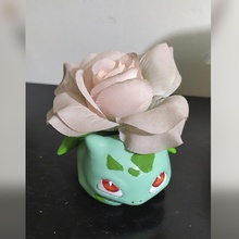 bulbasaur vase or brush holder 3d print model in decor 3dexport pokemon monster frog flowerpot flowers 3d print model - Mito3D