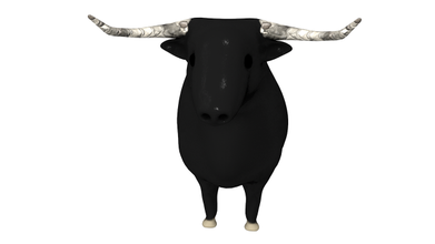 touro animais poli 2021 3d print model - Mito3D