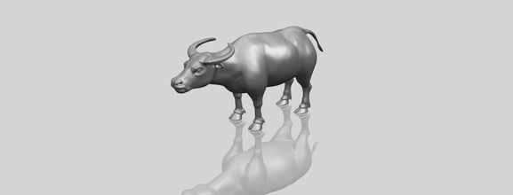 bull 05-buffalo 01 3d print model in office 3dexport car chair tree table sofa character game exterior human interior people girl house miniatures figurines sculpture animal zoo mammal dog 3d print model - Mito3D