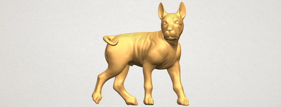 bull dog 04 3d print model in animals 3dexport car chair tree table sofa character game exterior human interior people girl house miniatures figurines sculpture animal zoo mammal 3d print model - Mito3D